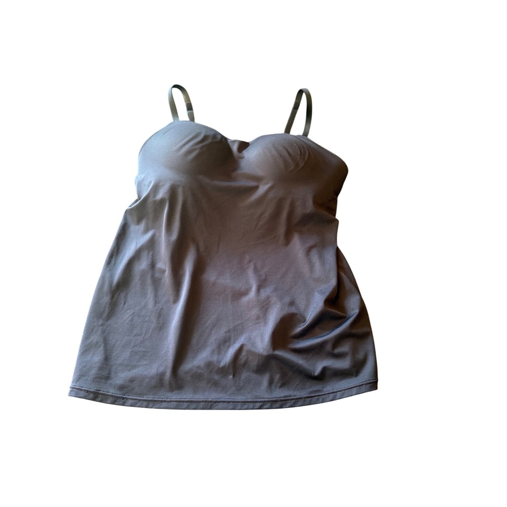 Soma Tank Top Black Enbliss Luxe Built-in Bra Camisole Adjustable Straps S